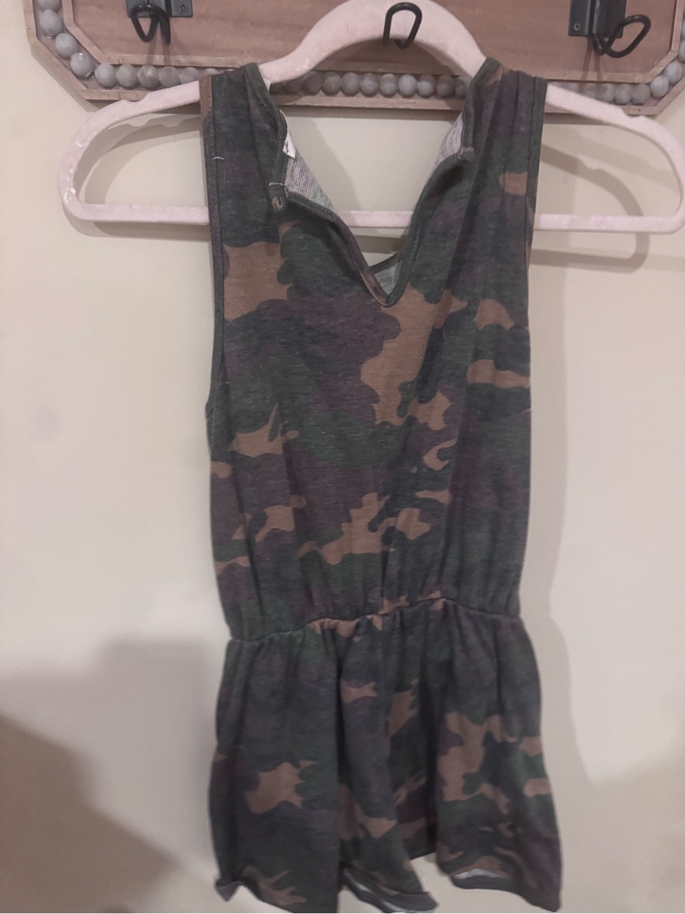 Mi Ami- Camo Knit Tank Romper -XS - Picture 5 of 5